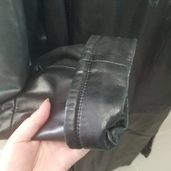 Bod  & Christensen Couture Black Long Leather Coat S - Picture 9 of 13